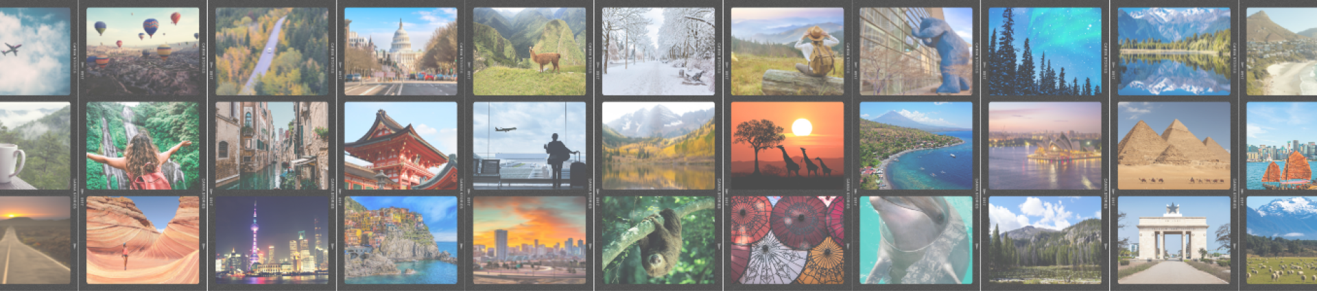Photo collage of travel photos